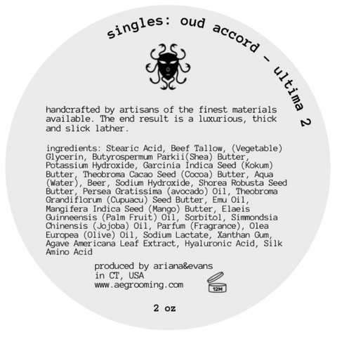 Singles - Oud Accord Shaving Soap for VIP Members