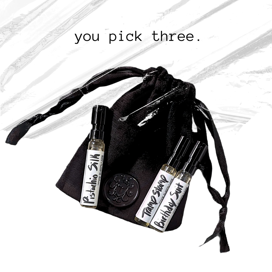 you pick three - extrait de parfum sample set