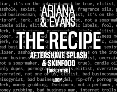 The Recipe Aftershave Splash