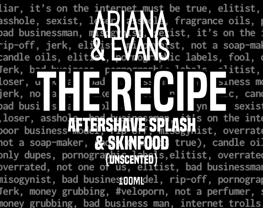 The Recipe Aftershave Splash